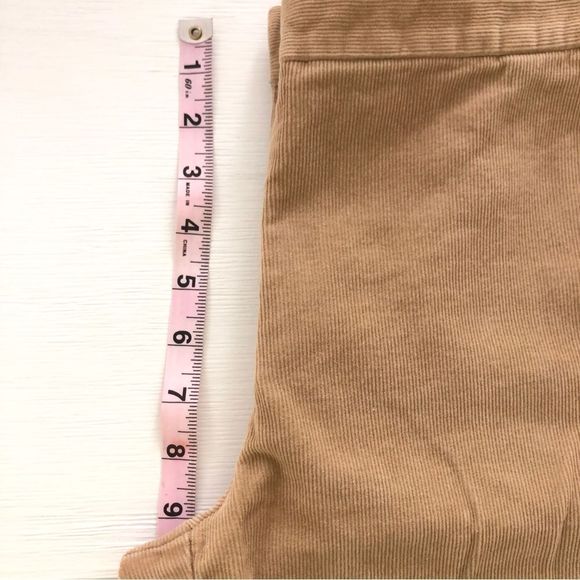 Tory Burch Corduroy Trouser with Altered Bootcut Hem in Tan Size 8 (28” Inseam) - Picture 7 of 11